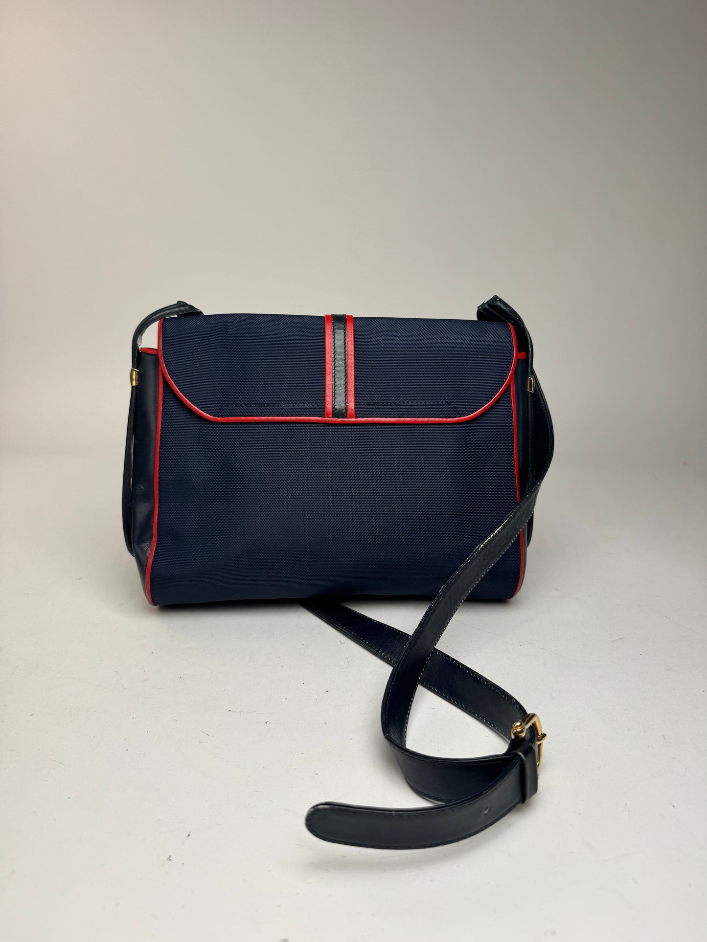 Sac Triomphe vintage Céline Paris bleu marine