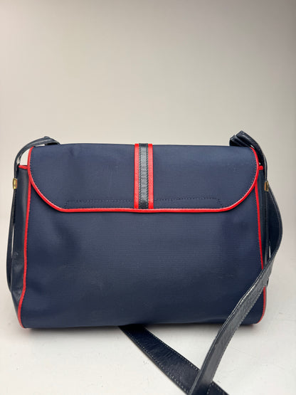 Sac Triomphe vintage Céline Paris bleu marine