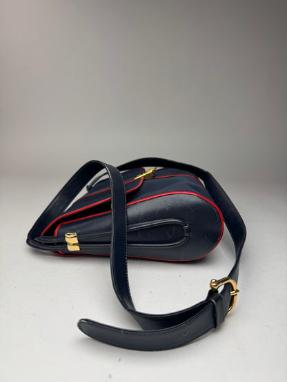 Sac Triomphe vintage Céline Paris bleu marine