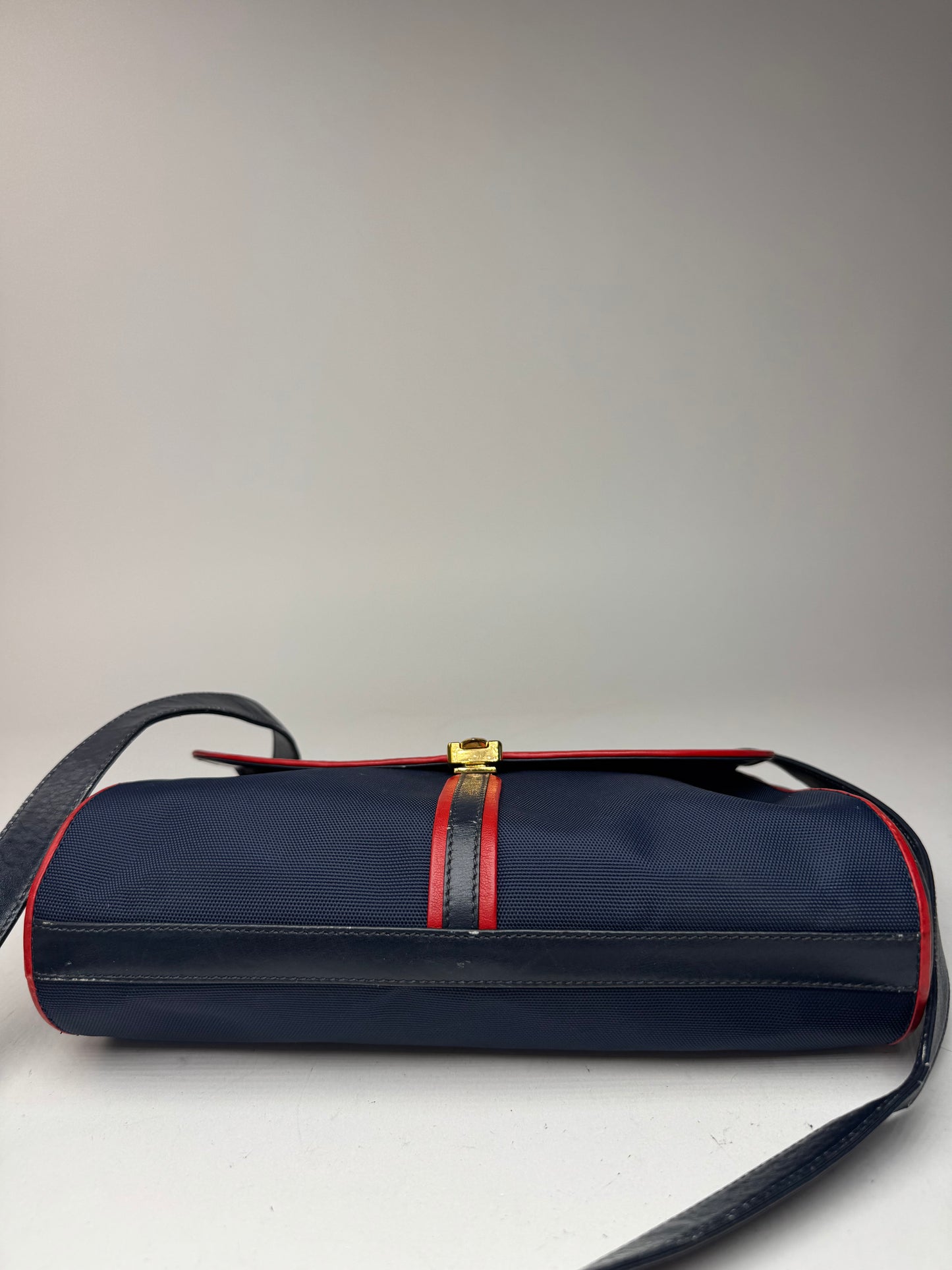 Sac Triomphe vintage Céline Paris bleu marine
