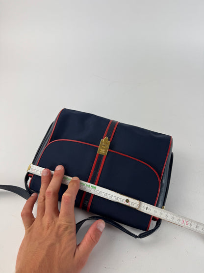 Sac Triomphe vintage Céline Paris bleu marine