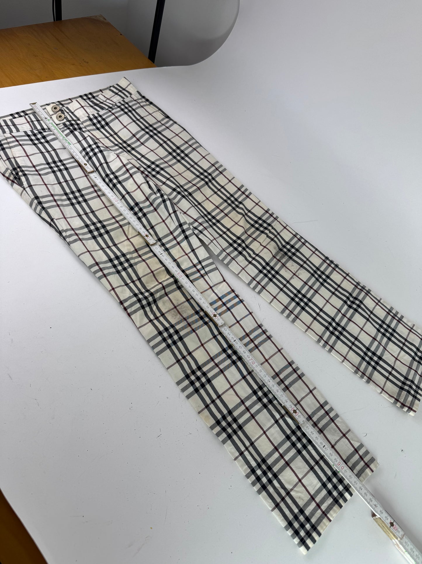 Vintage Burberry Nova Check Pants Beige M