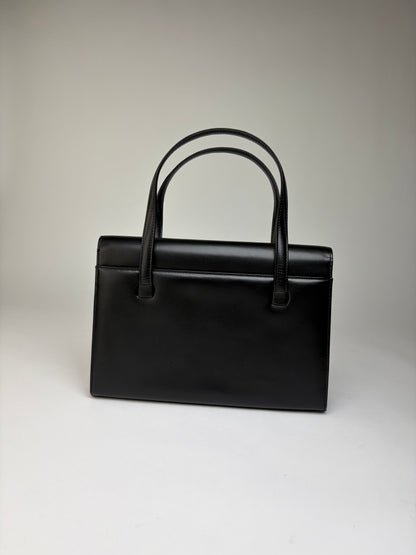 Vintage Givenchy Antigona Structured Leather Top-Handle Bag Black