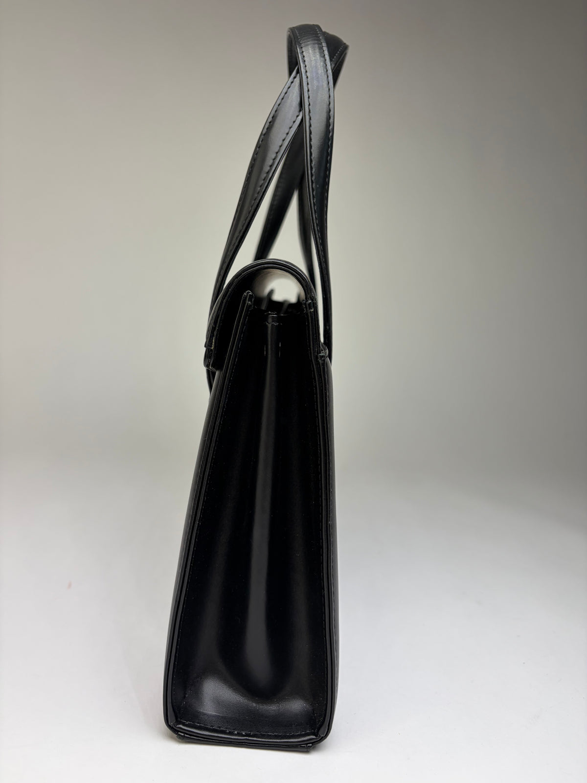 Vintage Givenchy Antigona Structured Leather Top-Handle Bag Black