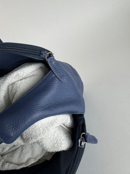 Sac Courreges vintage en cuir bleu
