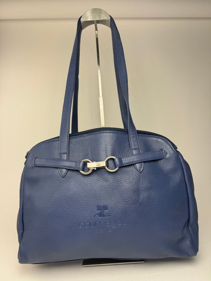 Sac Courreges vintage en cuir bleu