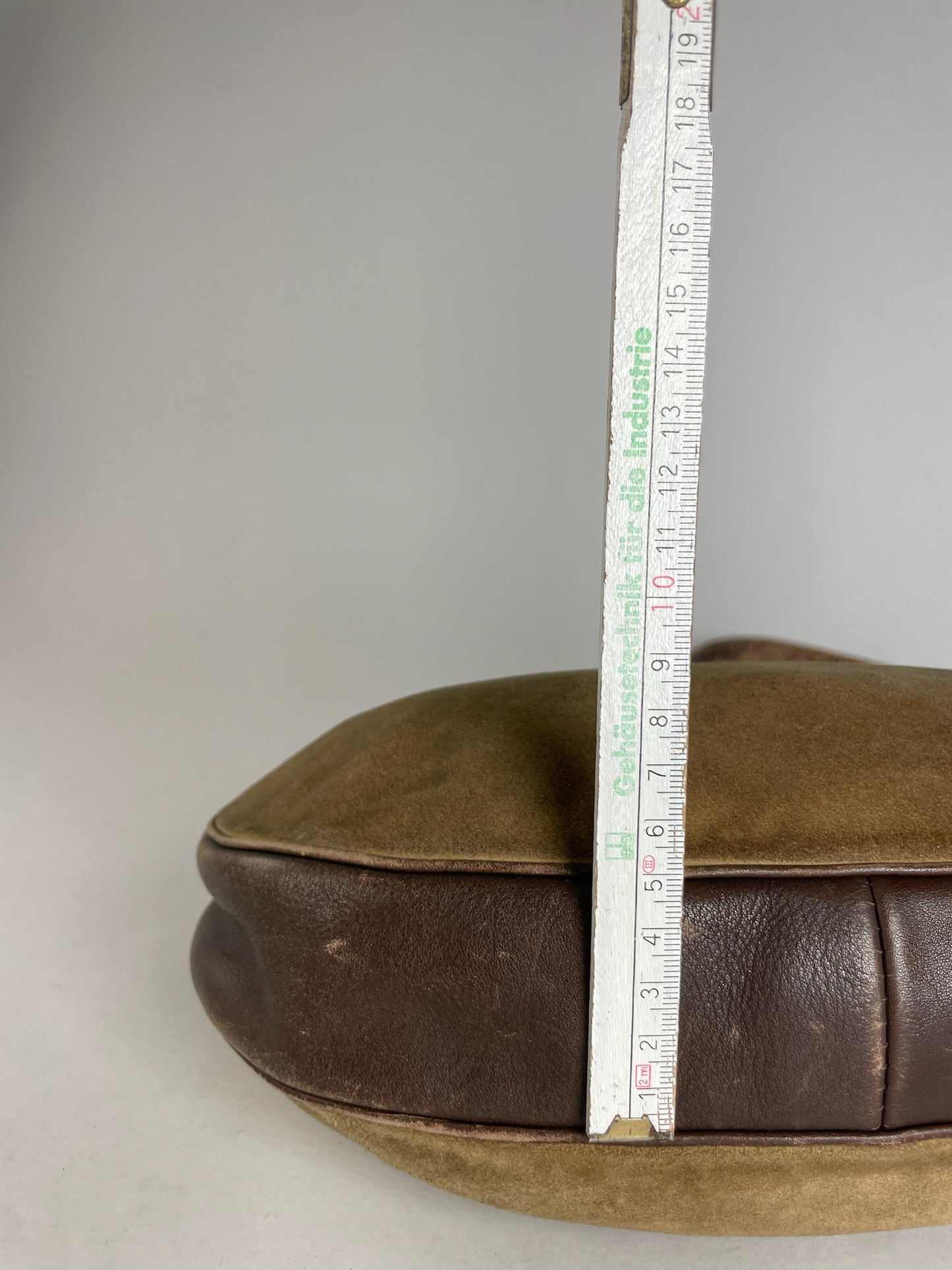 Vintage Loewe Madrid Multiway Suede Leather Bag Camel