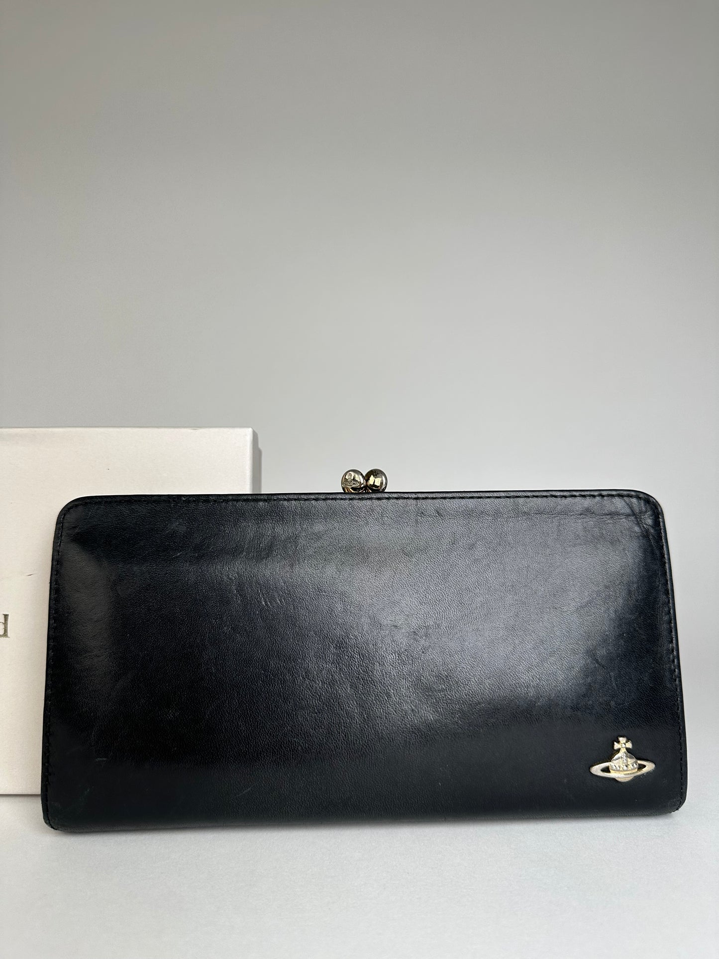 Vintage Vivienne Westwood Leather Wallet Black