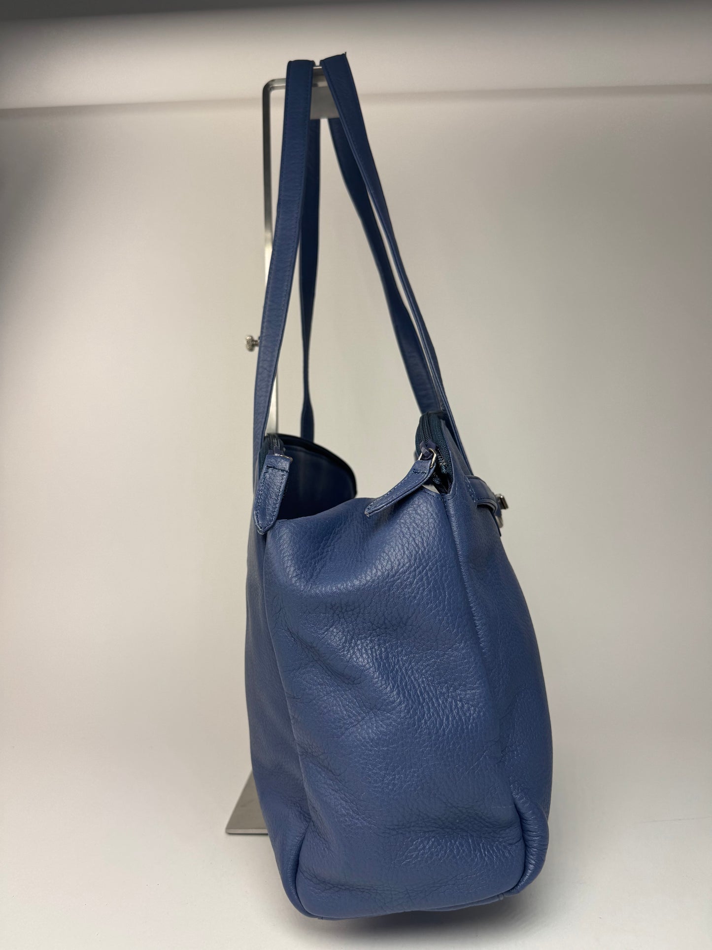 Sac Courreges vintage en cuir bleu