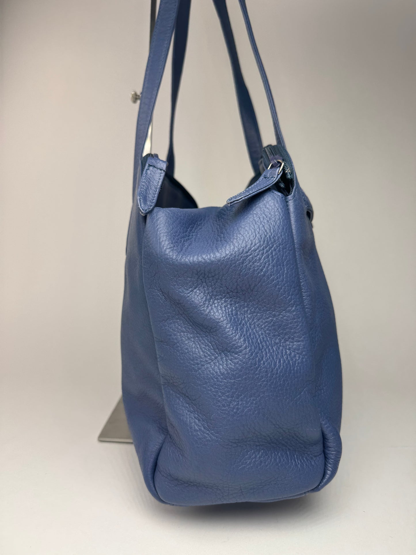 Sac Courreges vintage en cuir bleu