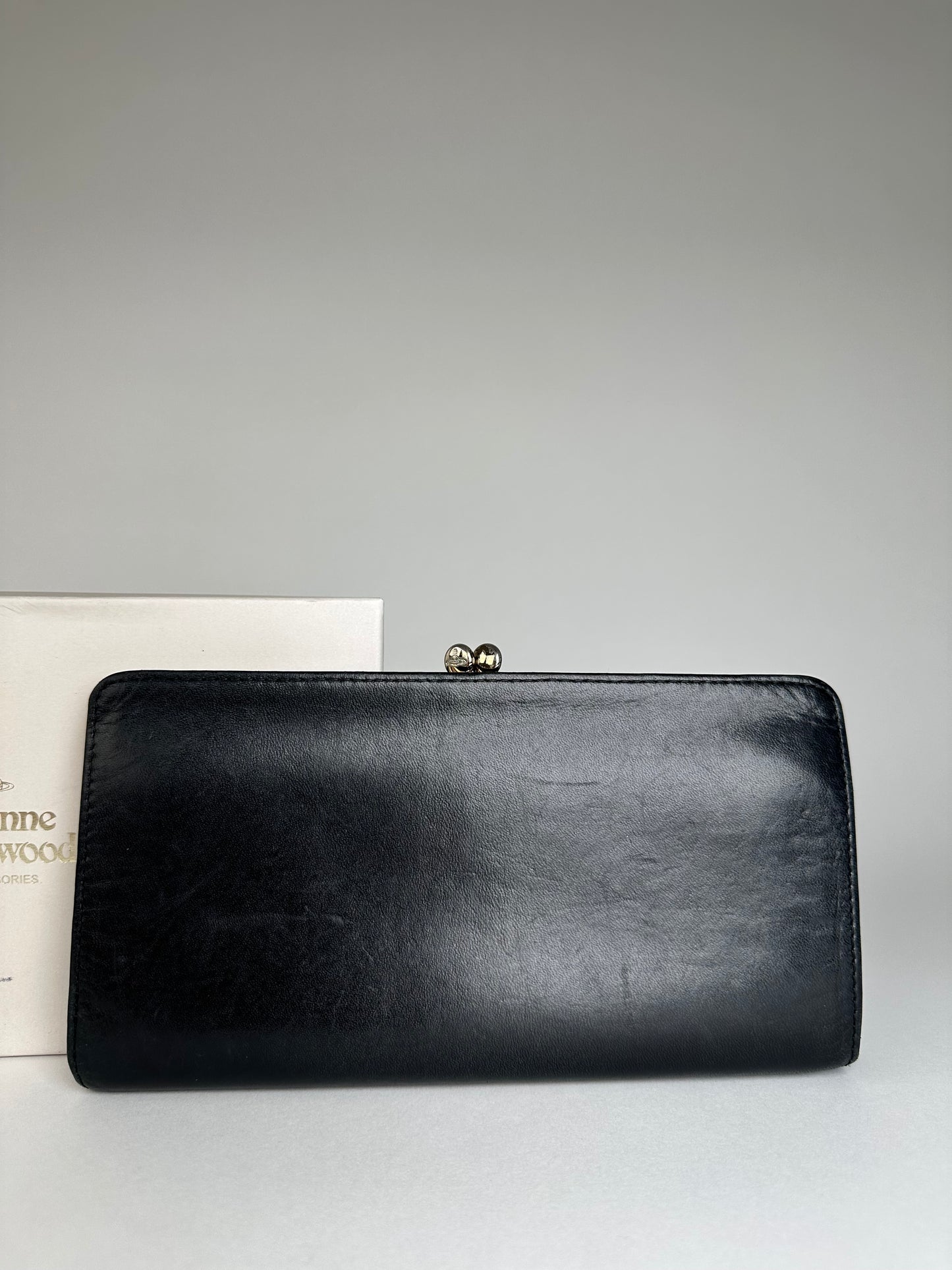 Vintage Vivienne Westwood Leather Wallet Black