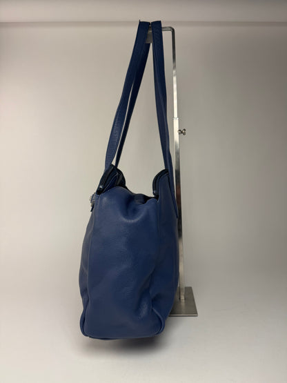Sac Courreges vintage en cuir bleu