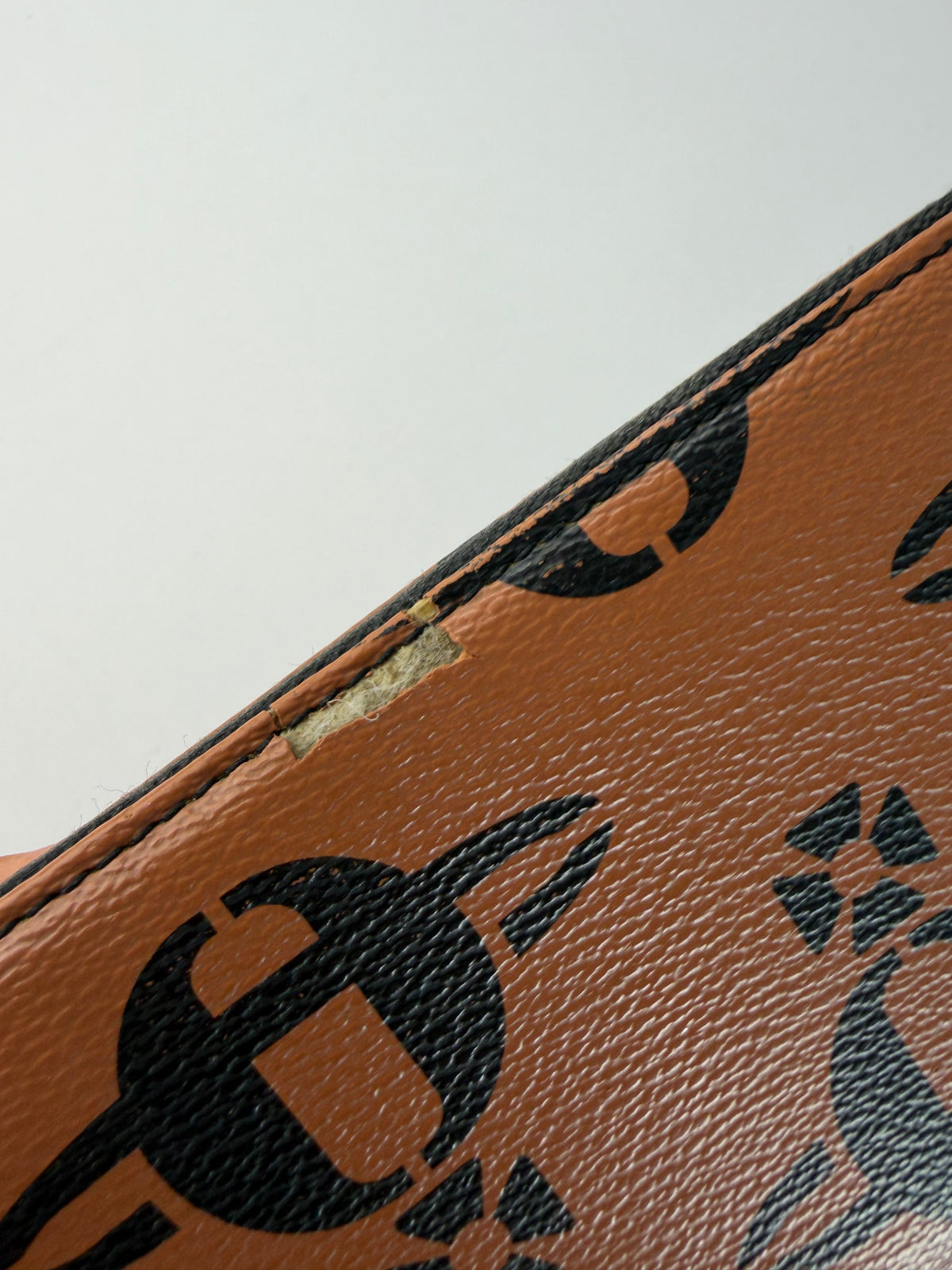 Vintage Vivienne Westwood Logo Print Leather Bifold Wallet Orange Black