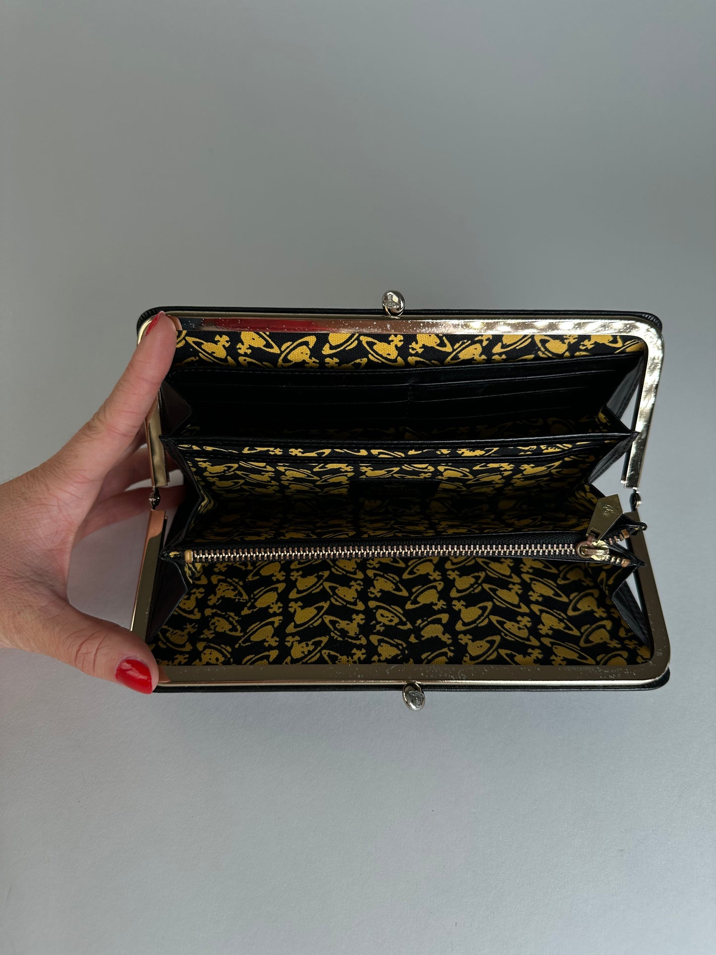 Vintage Vivienne Westwood Leather Wallet Black