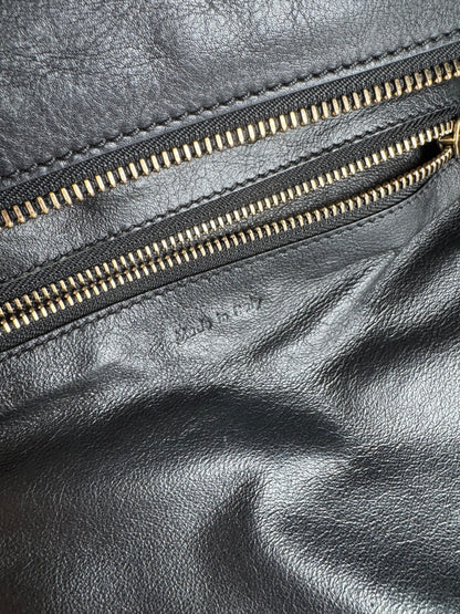 Vintage Celine Paris Luggage Bag Beige Black