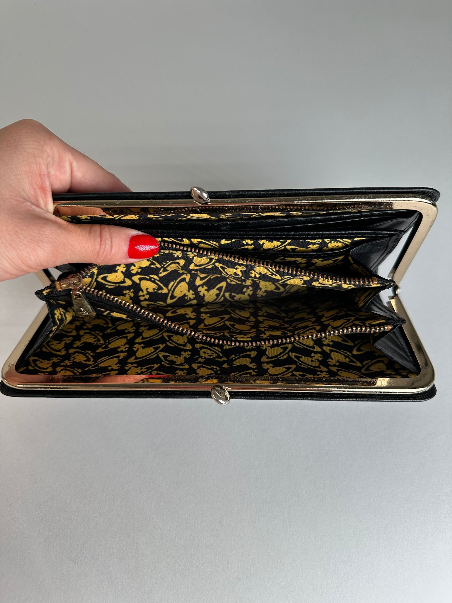 Vintage Vivienne Westwood Leather Wallet Black