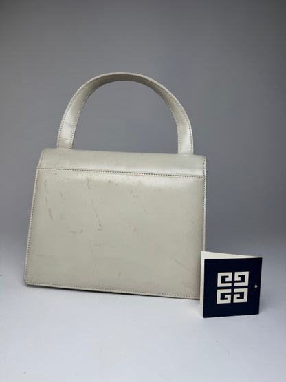 Vintage Givenchy Leather Handbag White