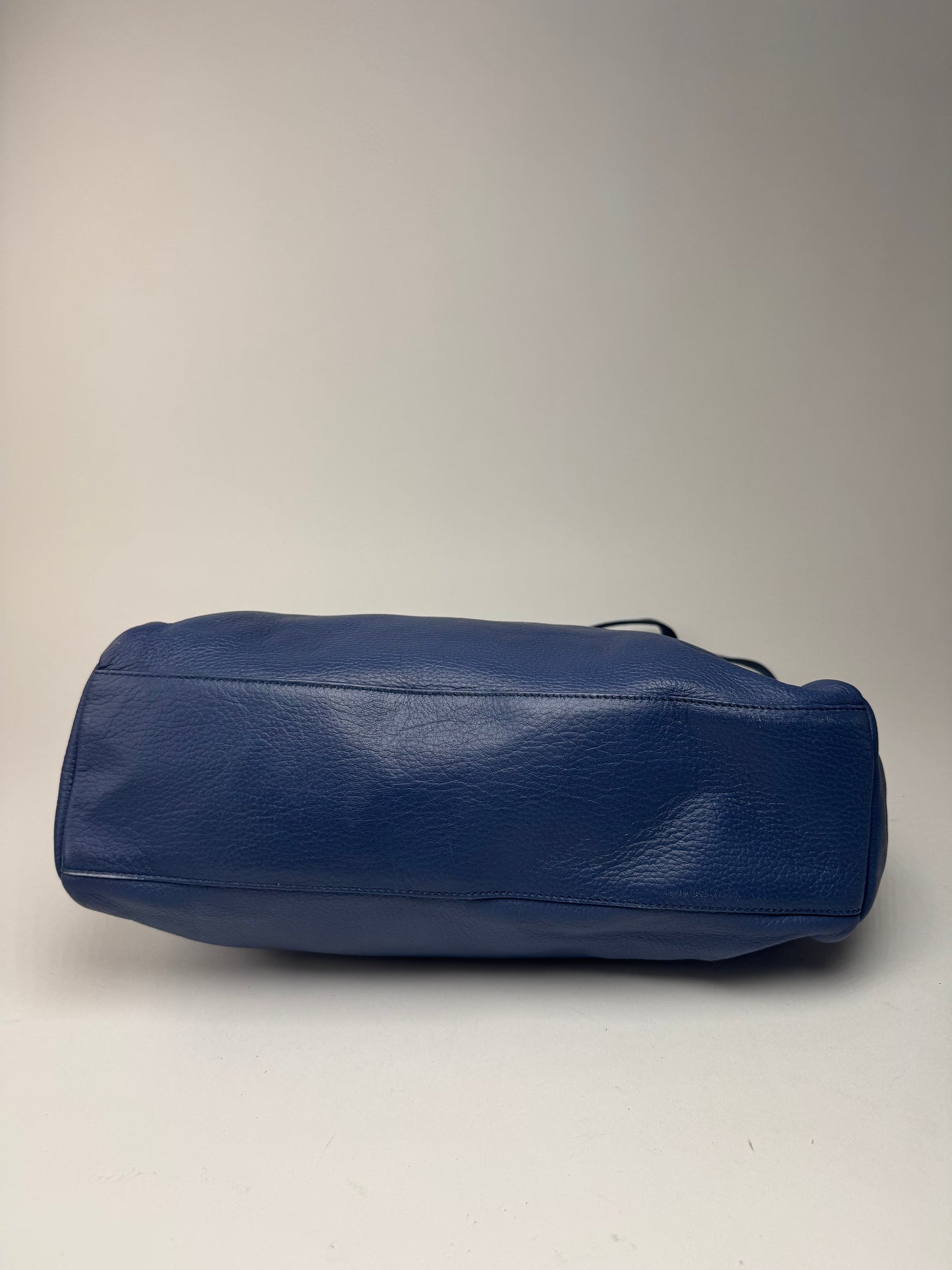 Sac Courreges vintage en cuir bleu
