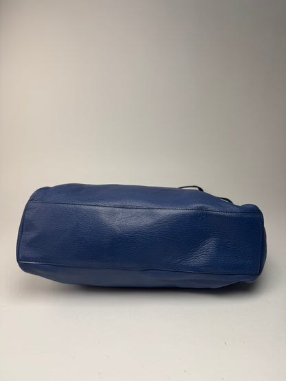 Sac Courreges vintage en cuir bleu