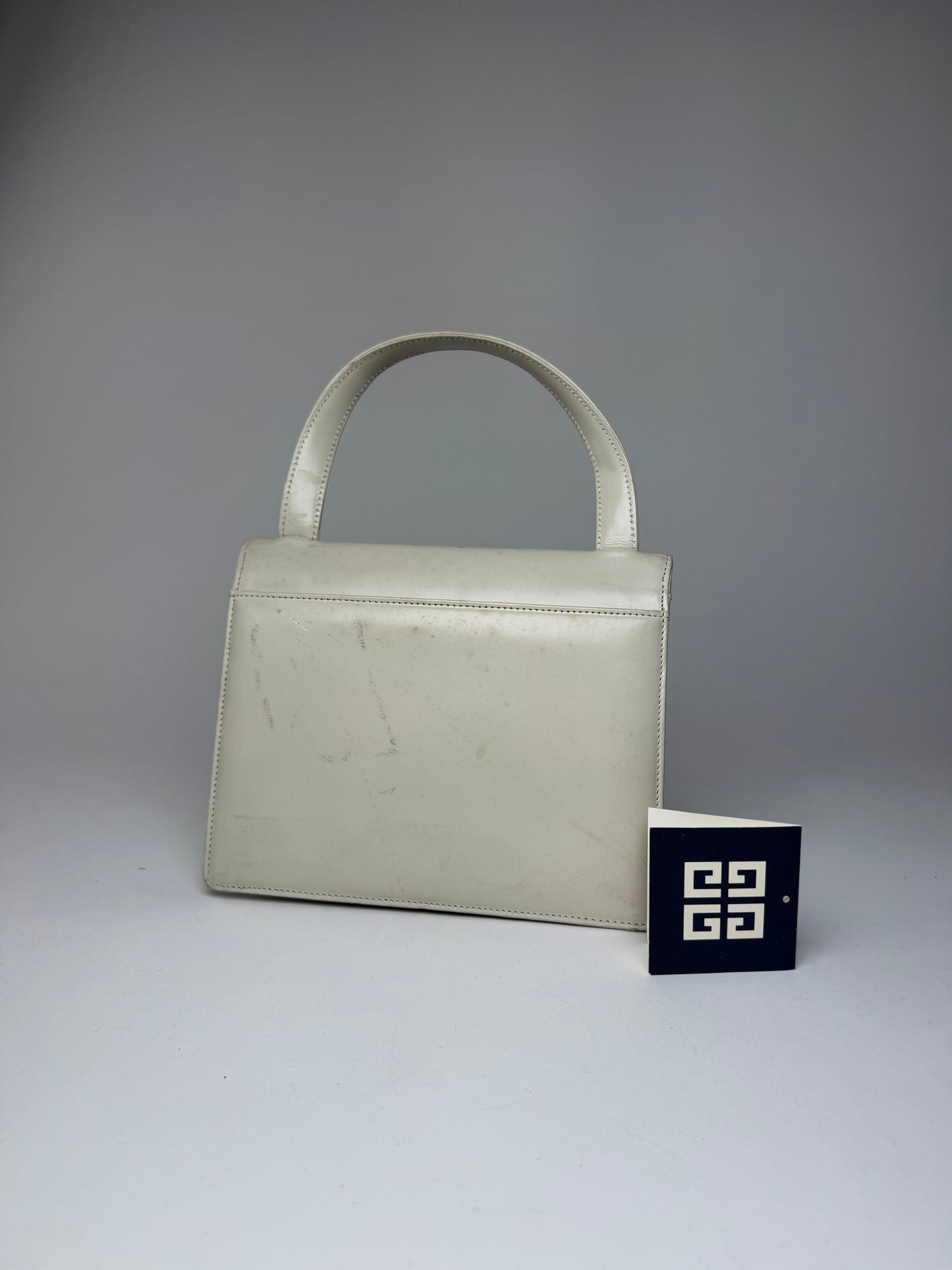 Vintage Givenchy Leather Handbag White