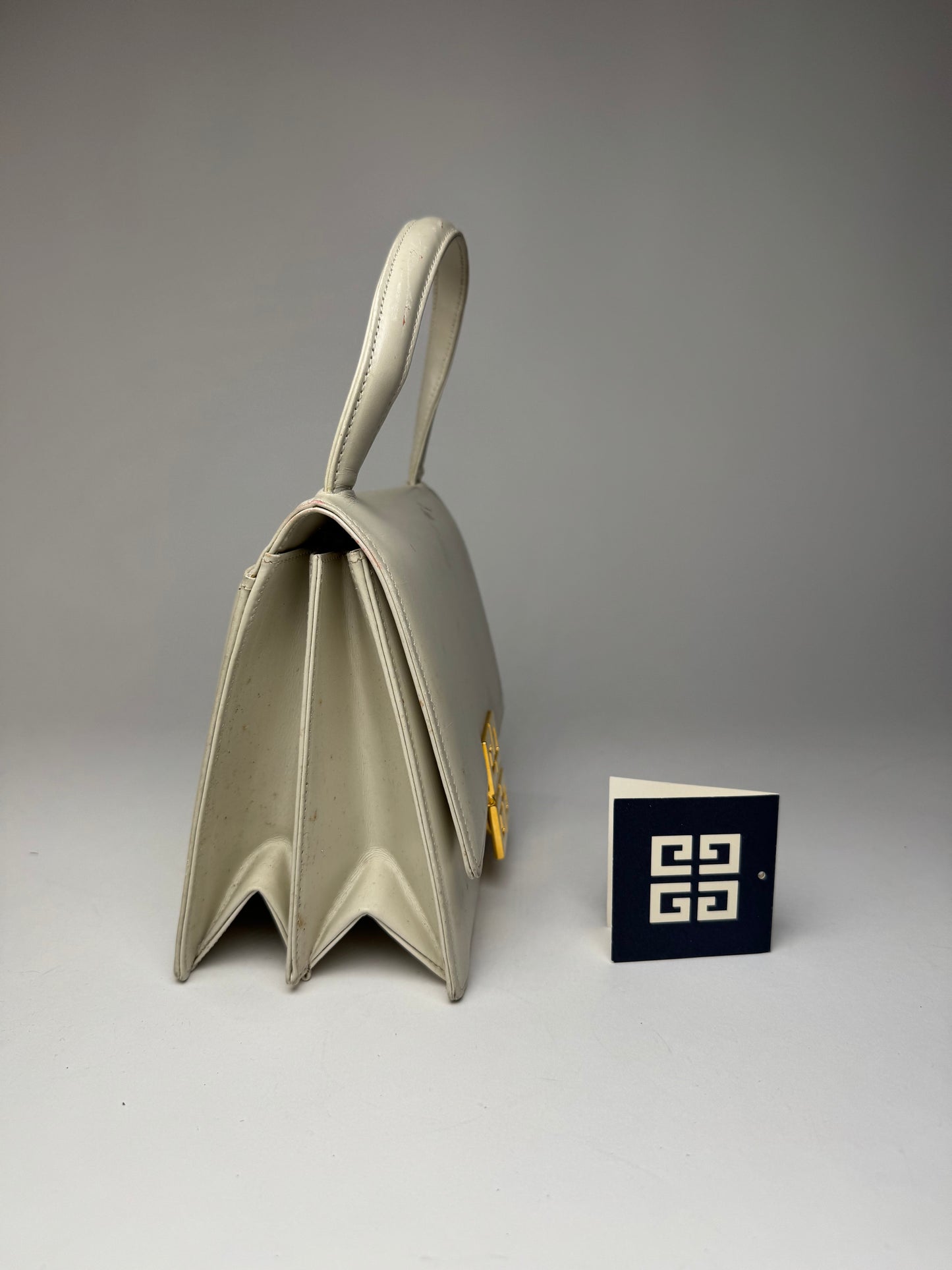 Vintage Givenchy Leather Handbag White
