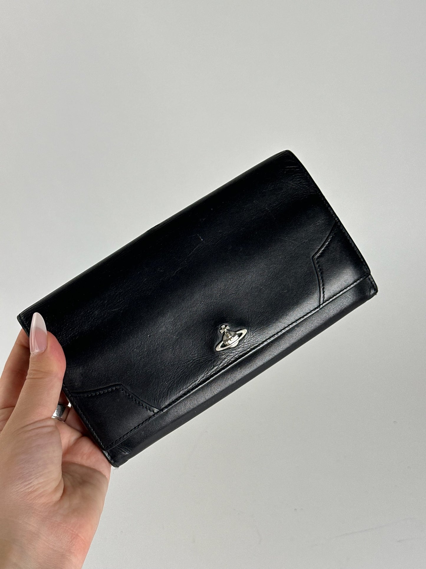 Vintage Vivienne Westwood leather wallet black