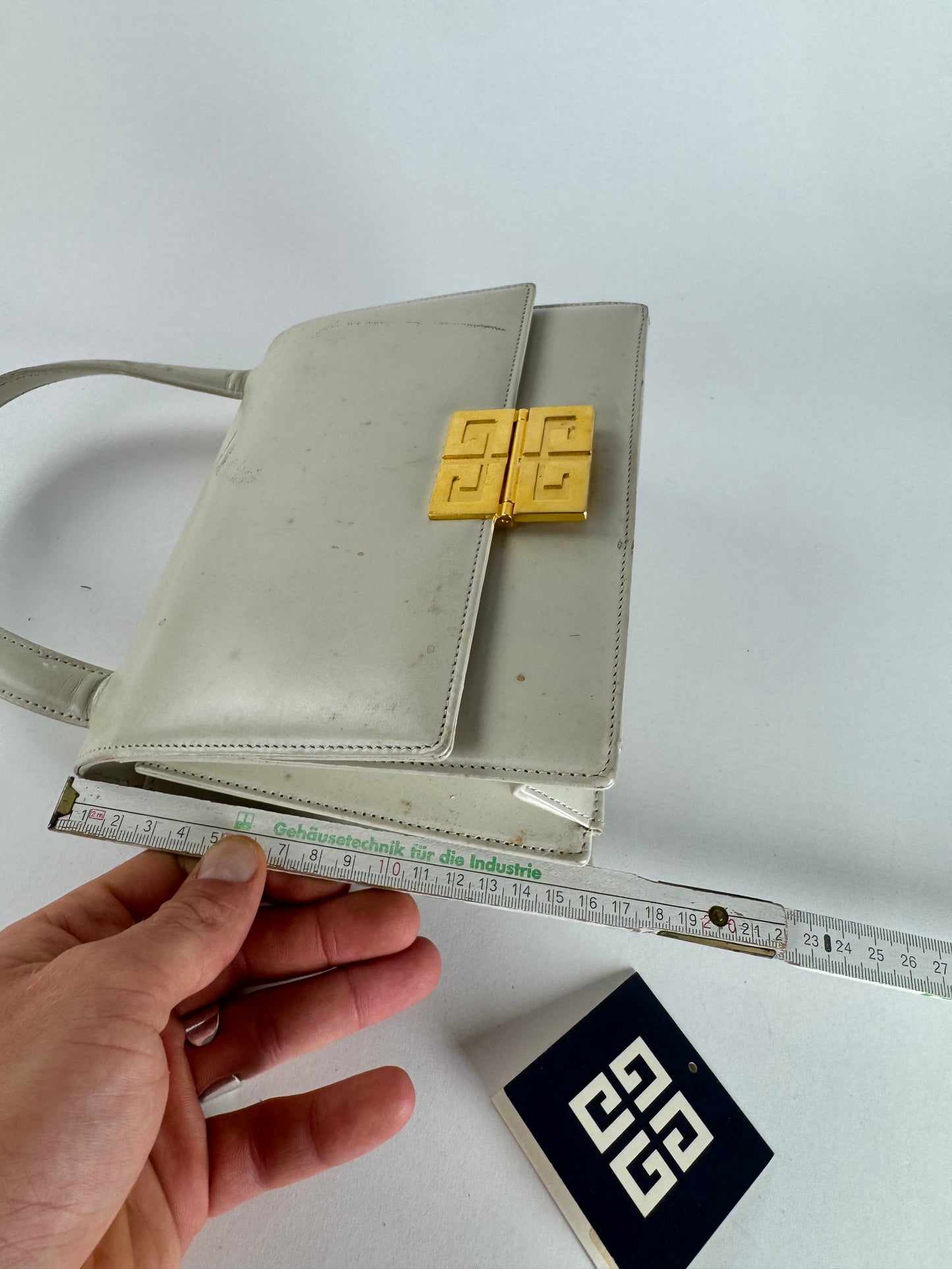 Vintage Givenchy Leather Handbag White
