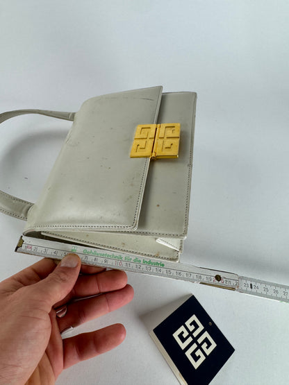 Vintage Givenchy Leather Handbag White