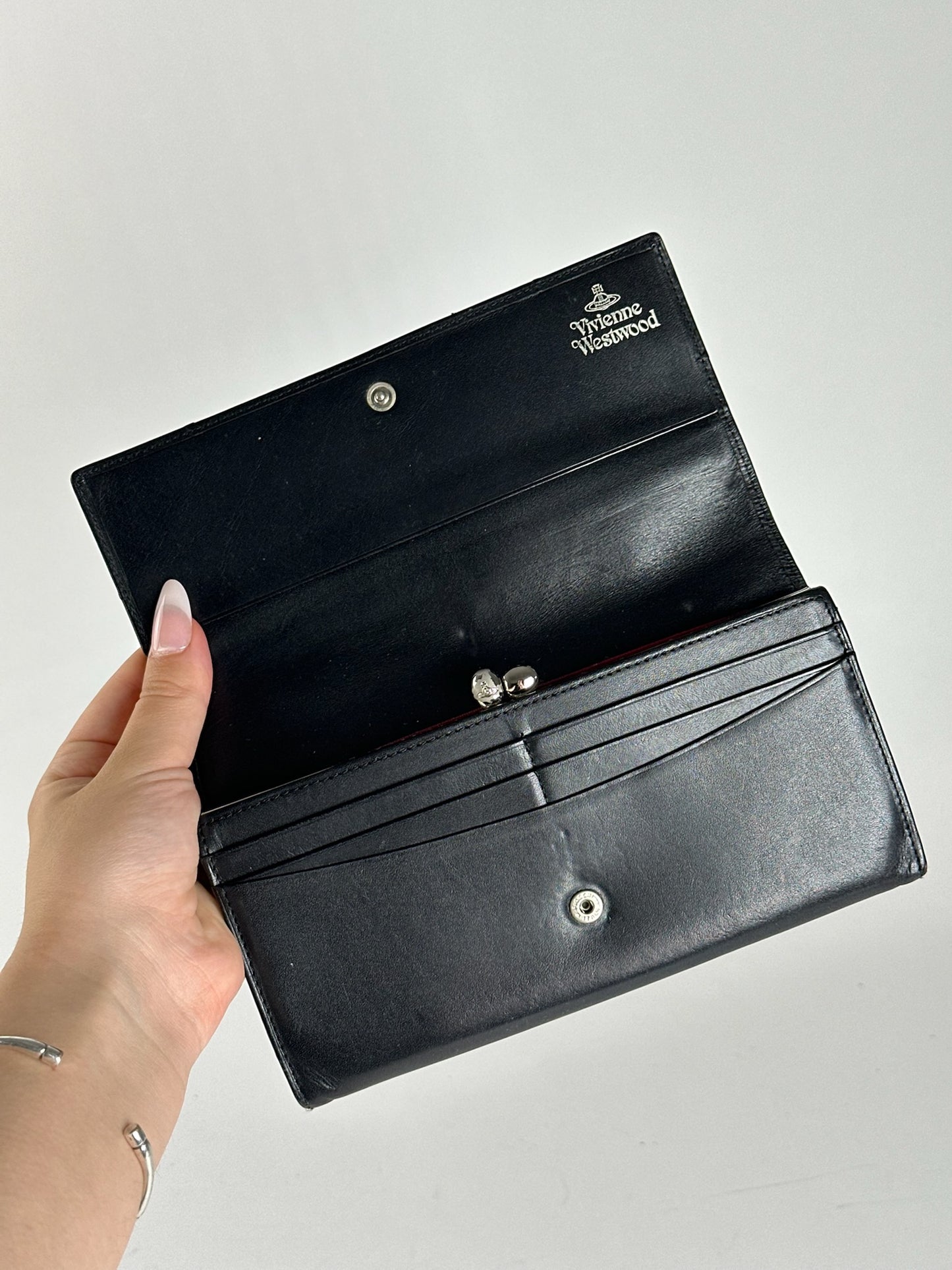 Vintage Vivienne Westwood leather wallet black