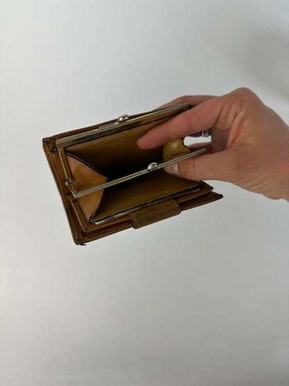 Vintage Celine Macadam Canvas Wallet c. Late 1980s Brown