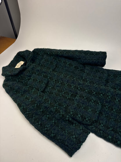 Vintage Marni Wool Trenchcoat Blue Green