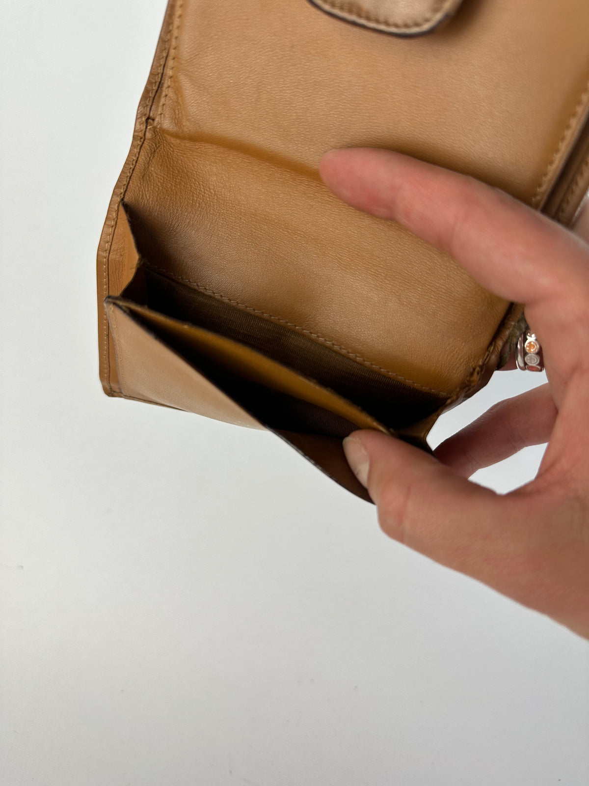 Vintage Celine Macadam Canvas Wallet c. Late 1980s Brown