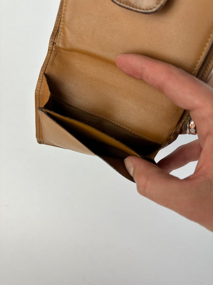 Vintage Celine Macadam Canvas Wallet c. Late 1980s Brown