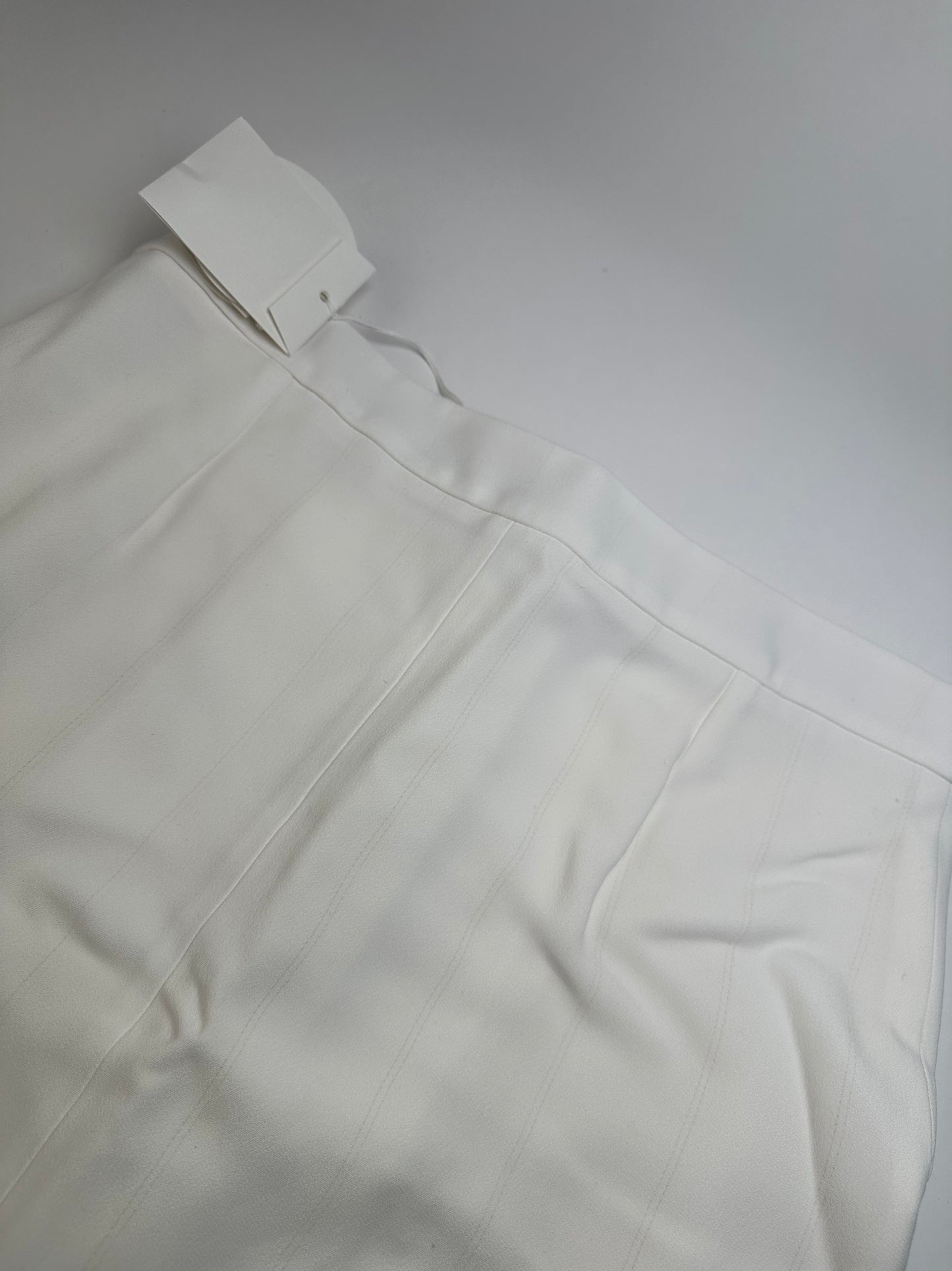 Vintage Chloe Viscose Blend Mini Skirt Off-White