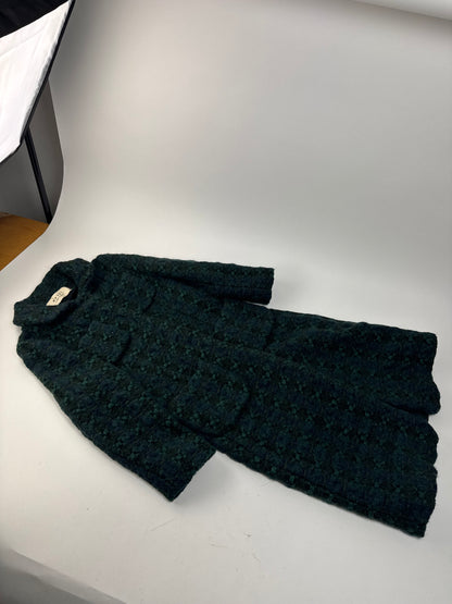 Vintage Marni Wool Trenchcoat Blue Green