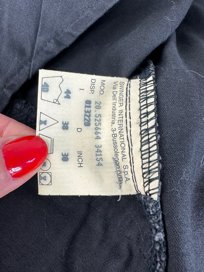 Vintage Fendi Roma Zipper Shirt / Mini Jacket Black