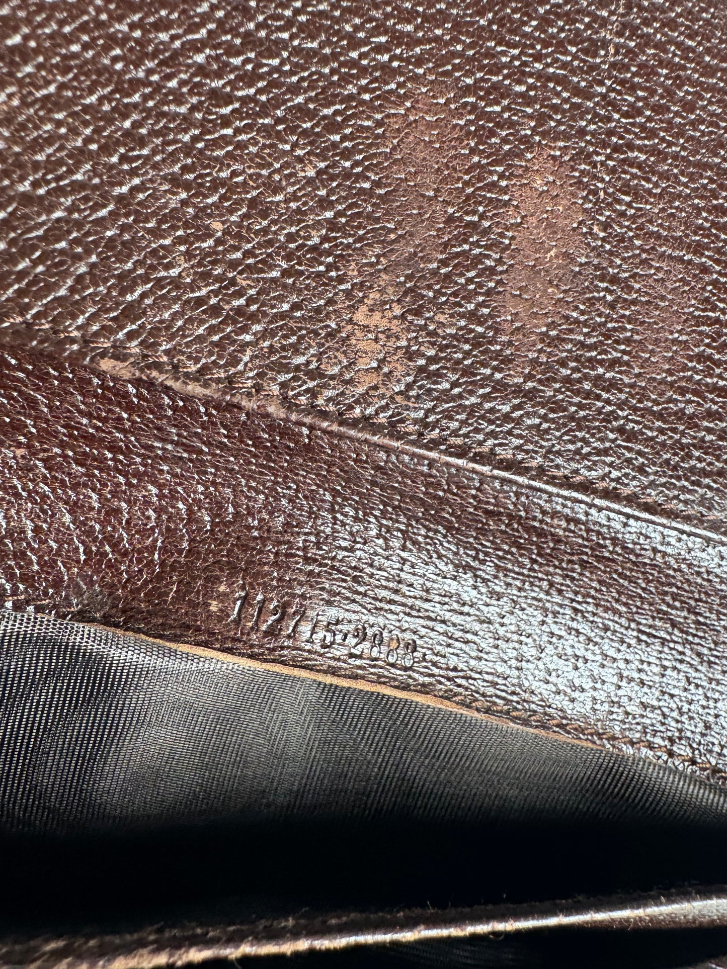 Vintage Gucci Monogram Canvas Leather Wallet Brown