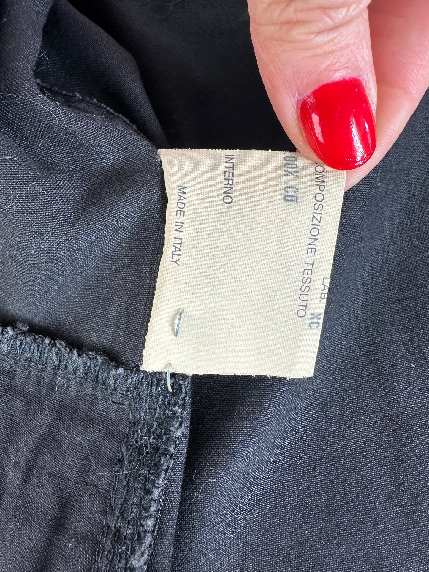 Vintage Fendi Roma Zipper Shirt / Mini Jacket Black