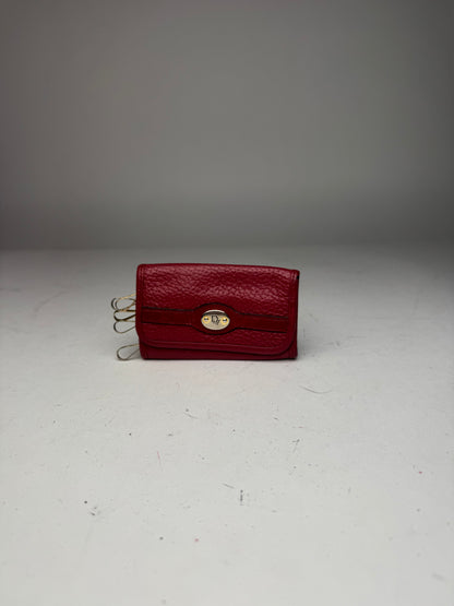 Vintage Dior Leather Key Holder Red
