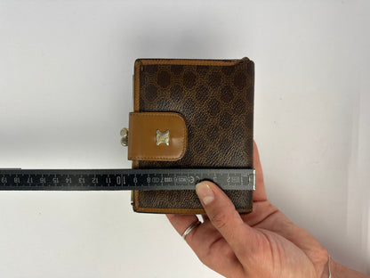 Vintage Celine Macadam Canvas Wallet c. Late 1980s Brown