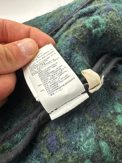 Vintage Marni Wool Trenchcoat Blue Green