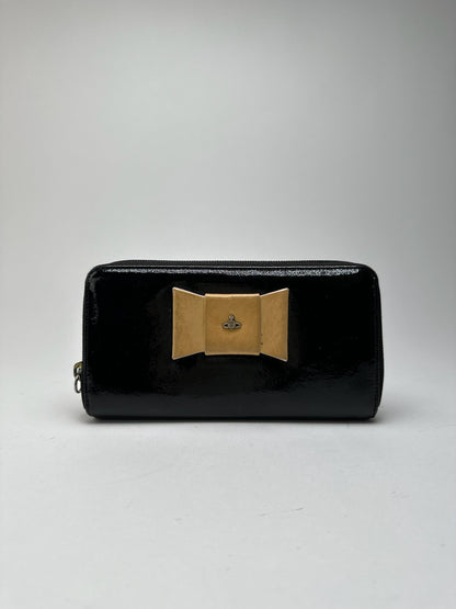 Vintage Vivienne Westwood patent leather wallet black