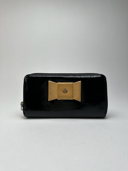 Vintage Vivienne Westwood patent leather wallet black
