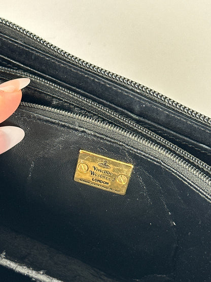 Vintage Vivienne Westwood patent leather wallet black