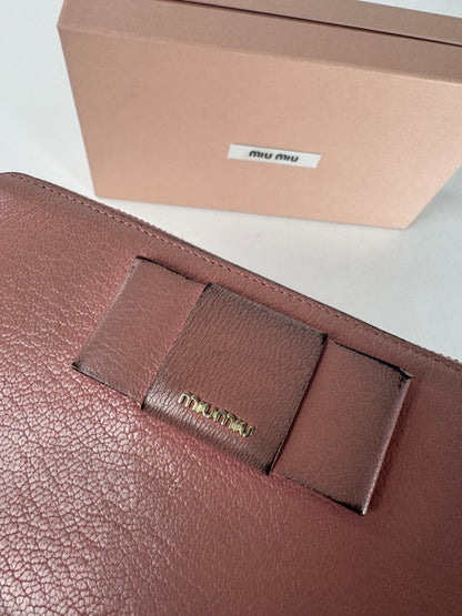 Vintage Miu Miu Leather Wallet Pink