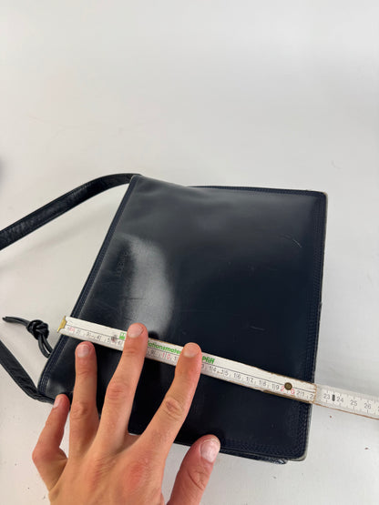 Vintage Loewe Madrid Leather bag navy