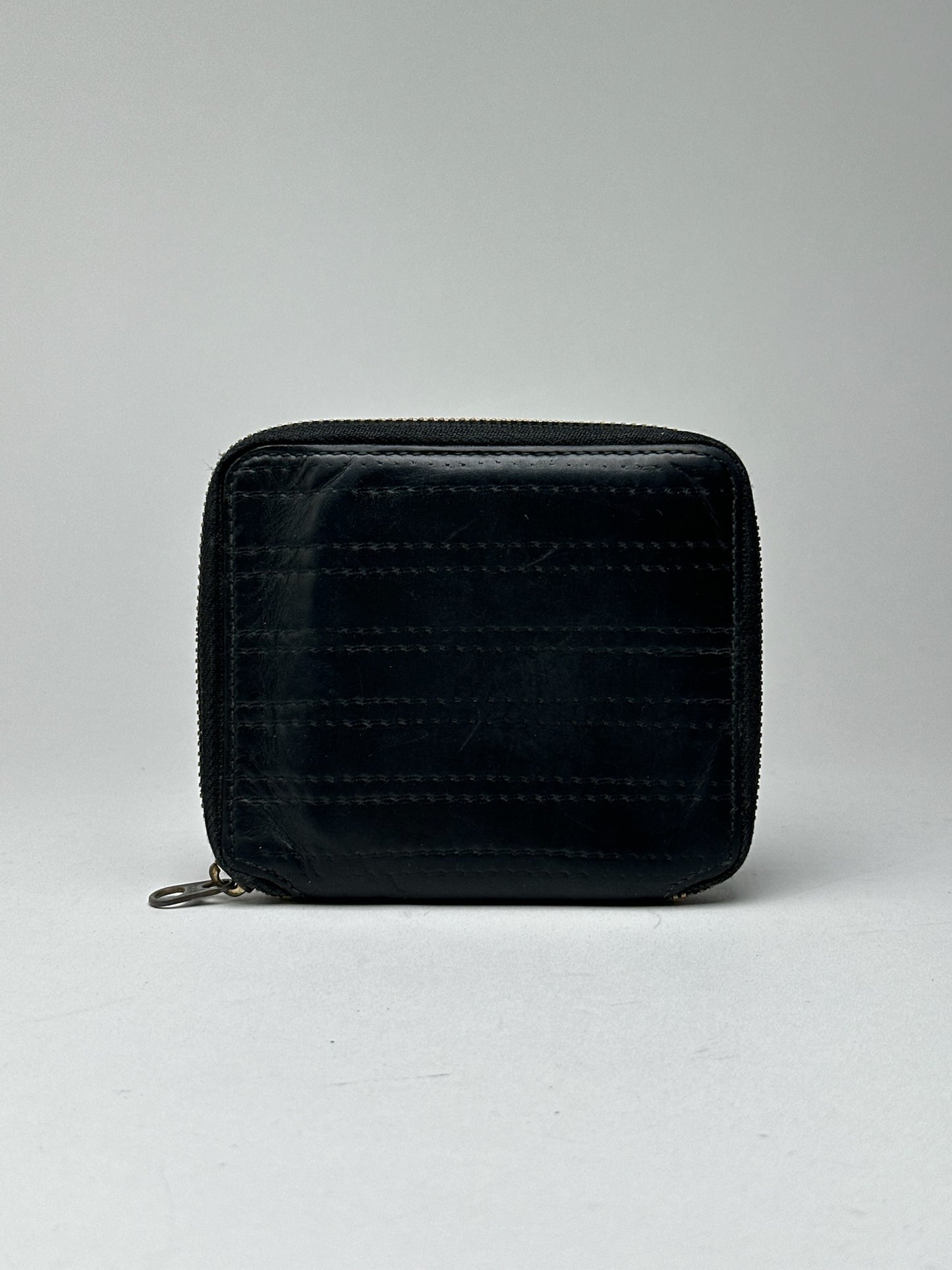 Vintage Comme Des Garçons patent leather wallet black