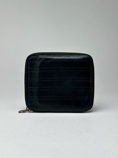Vintage Comme Des Garçons patent leather wallet black