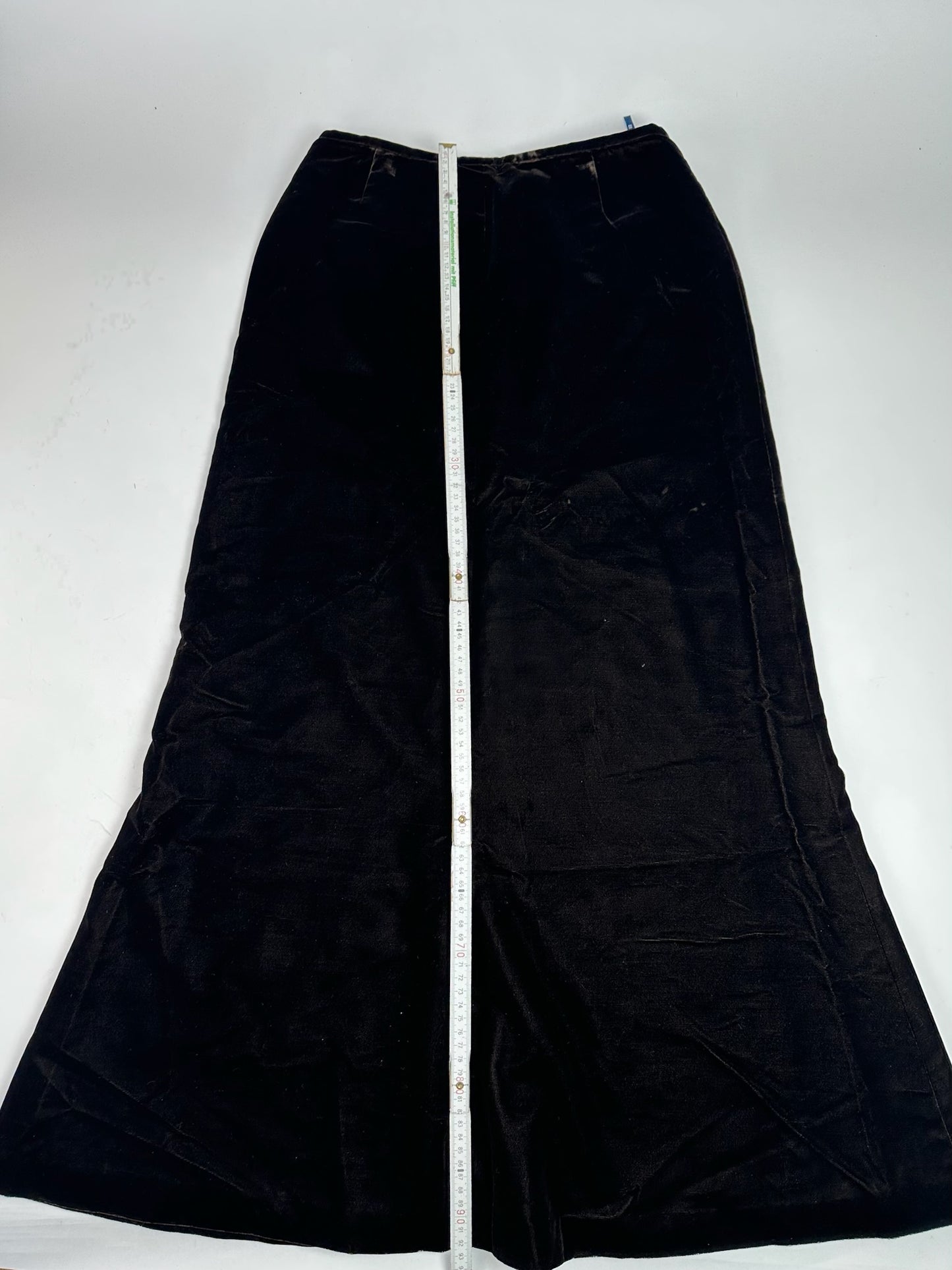 Vintage Givenchy Long Skirt Black Velvet