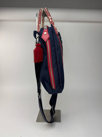 Sac vintage Vivienne Westwood 2Way bleu marine rouge